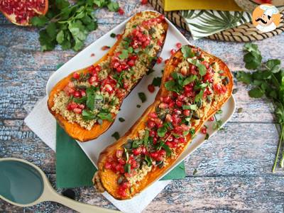 Butternut gevuld met quinoa en granaatappel - foto 3