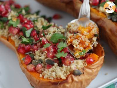 Butternut gevuld met quinoa en granaatappel - foto 4