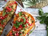 Butternut gevuld met quinoa en granaatappel, foto 1