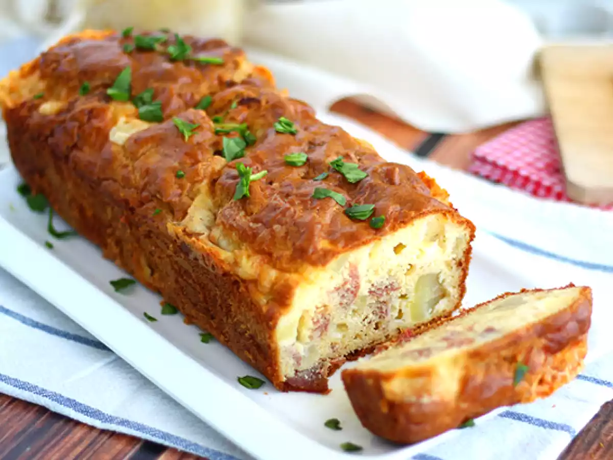 Cake met overgebleven raclettekaas