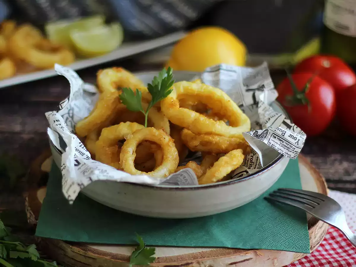 Calamares a la romana – gefrituurde inktvisringen - foto 2