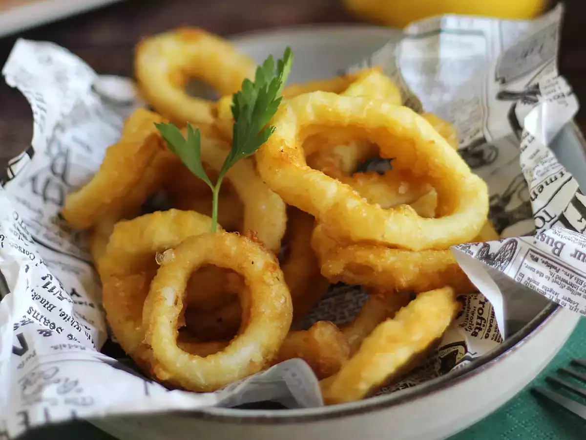Calamares a la romana – gefrituurde inktvisringen - foto 3
