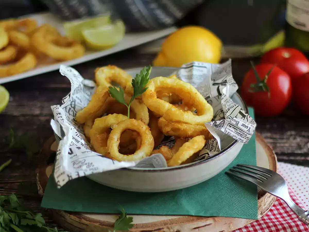 Calamares a la romana – gefrituurde inktvisringen - foto 4