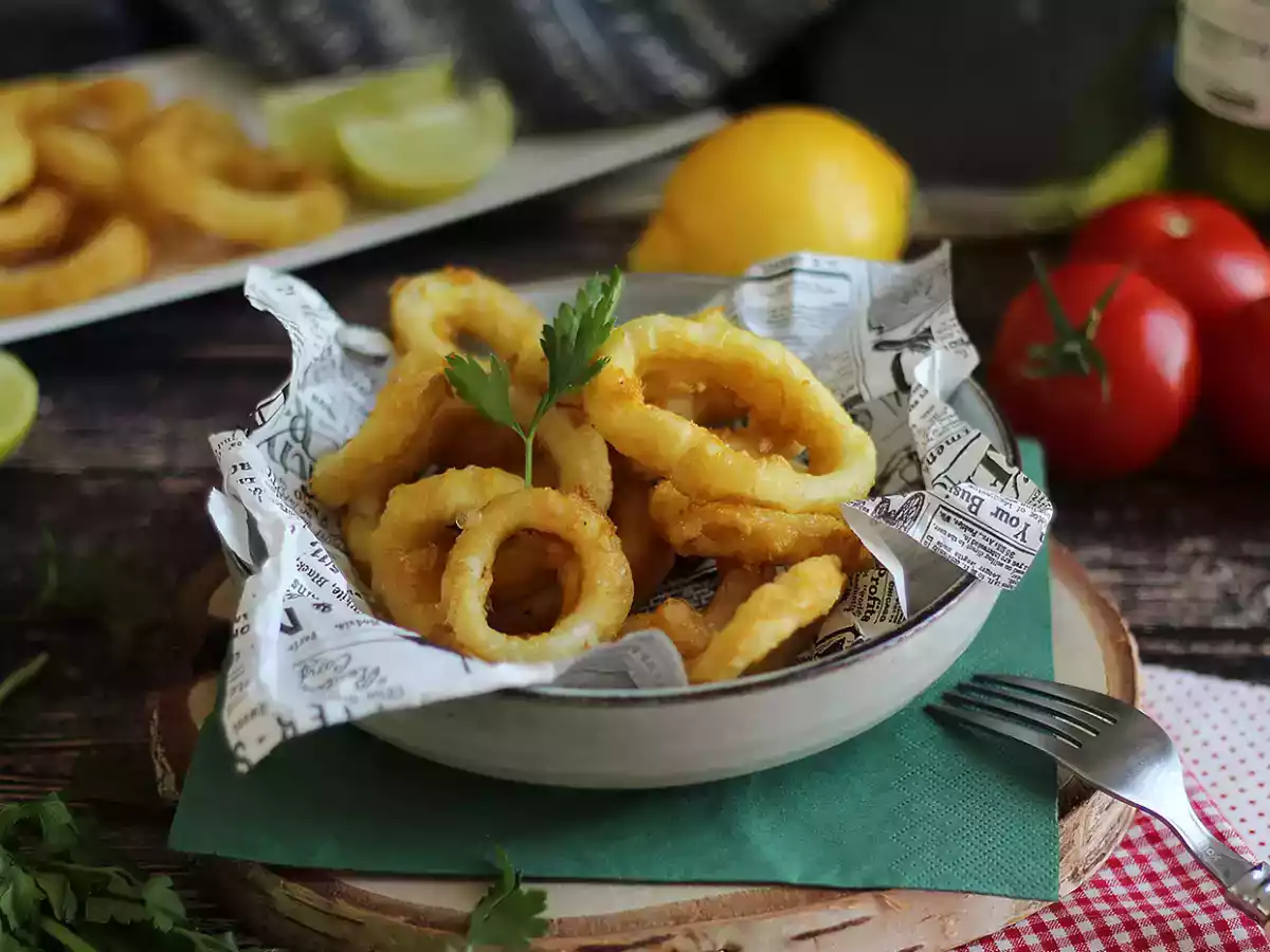 Calamares a la romana - gepaneerde inktvis - foto 4