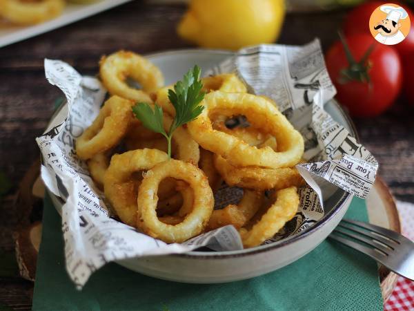 Calamares a la romana - gepaneerde inktvis