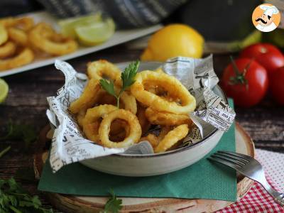 Calamares a la romana - gepaneerde inktvis in beslag - foto 4