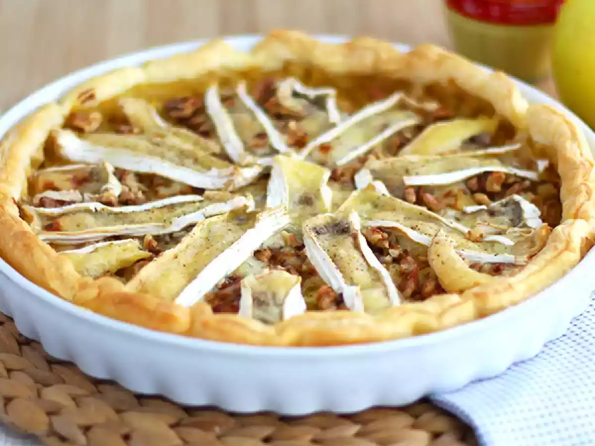 Camembert en appel taart