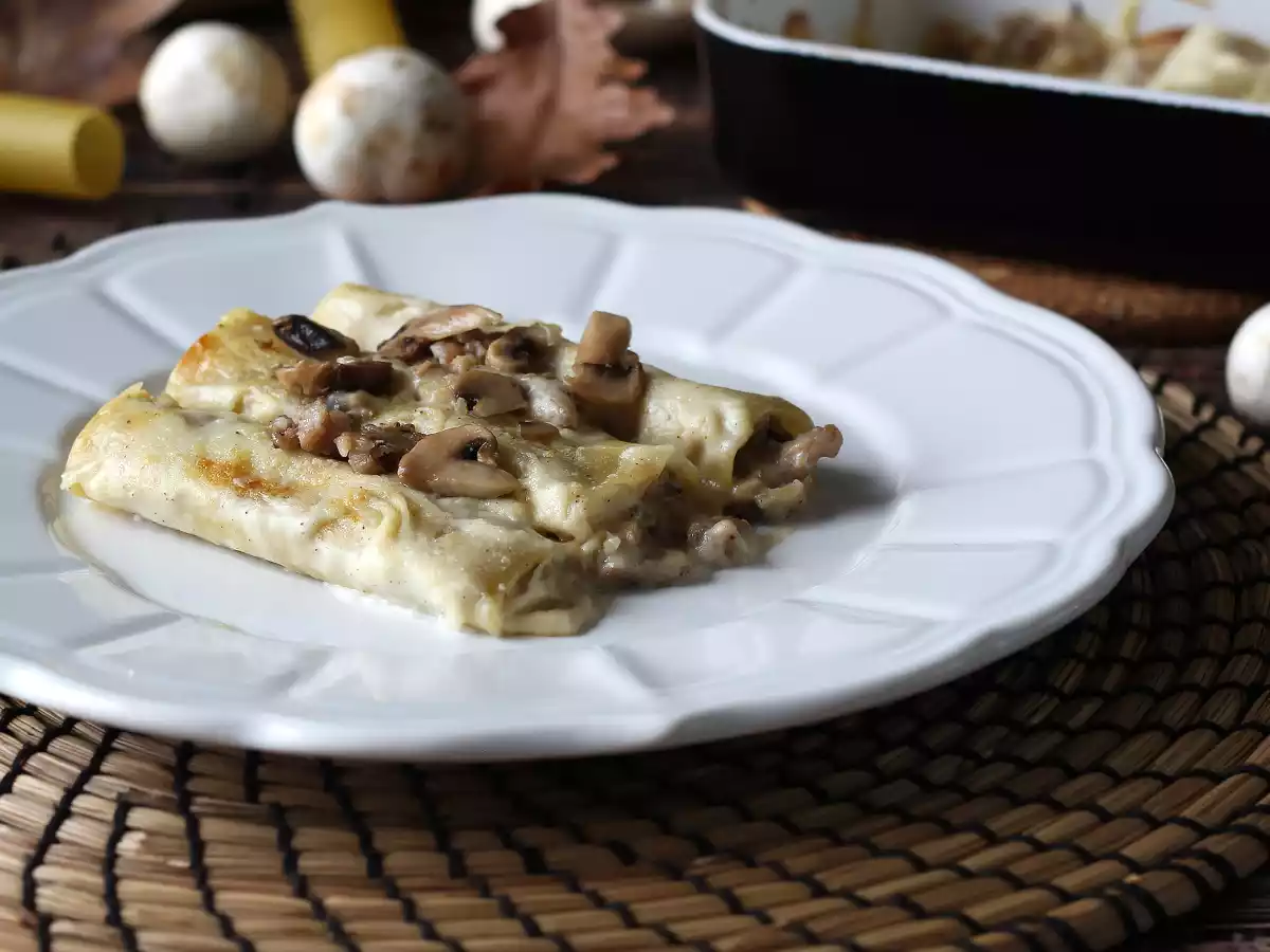Cannelloni champignons en worst