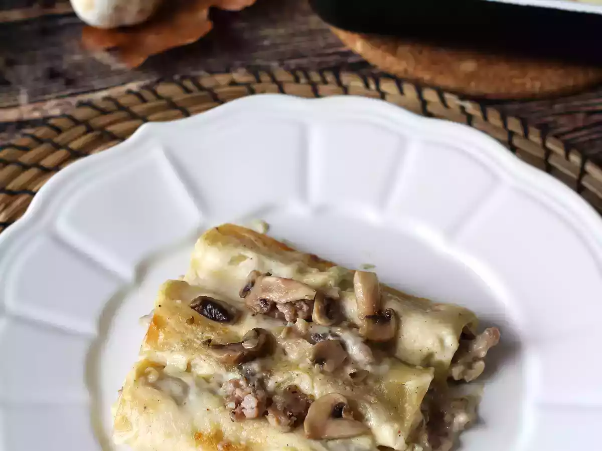 Cannelloni champignons en worst - foto 4