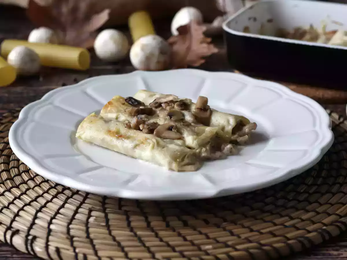 Cannelloni champignons en worst - foto 5