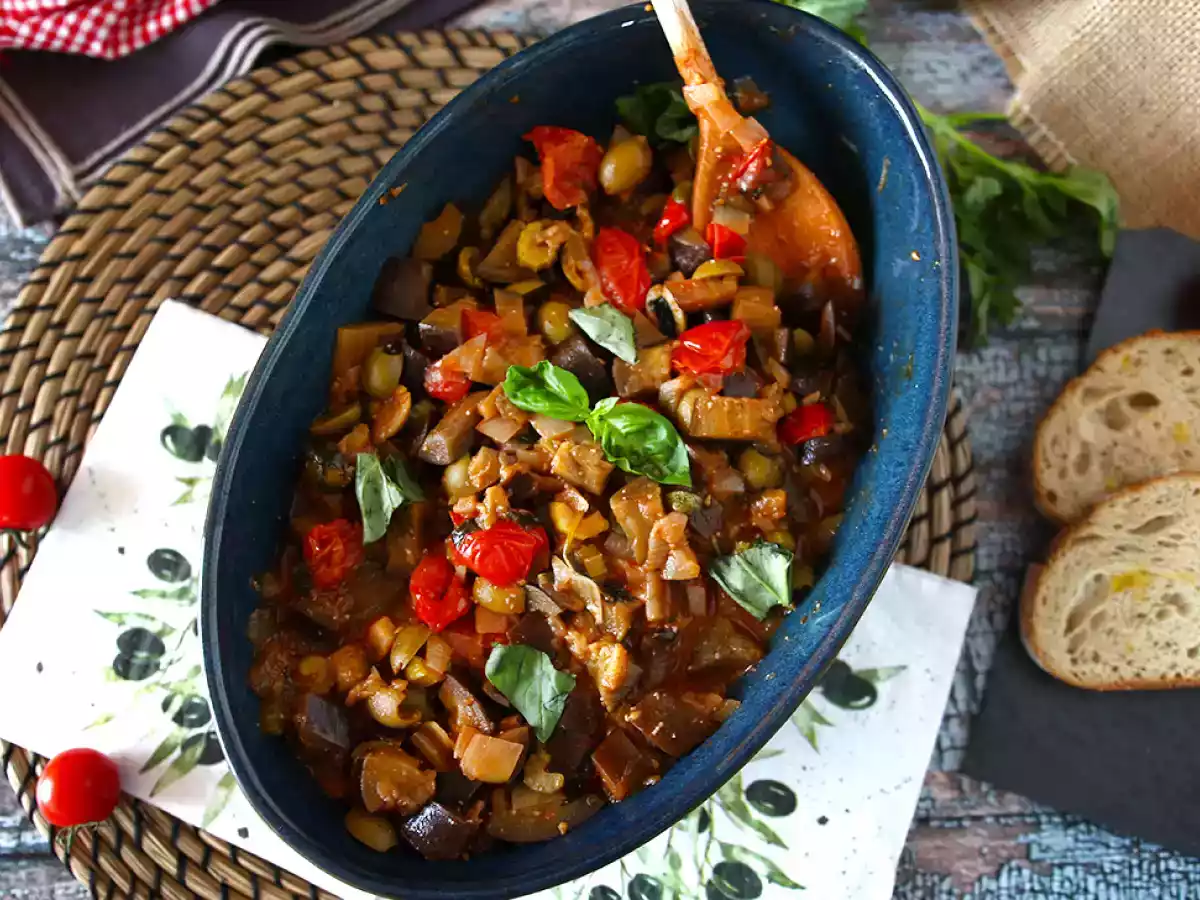 Caponata siciliana, het onmisbare snelle en makkelijke Italiaanse recept - foto 3