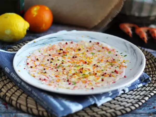Recept Carpaccio van garnalen