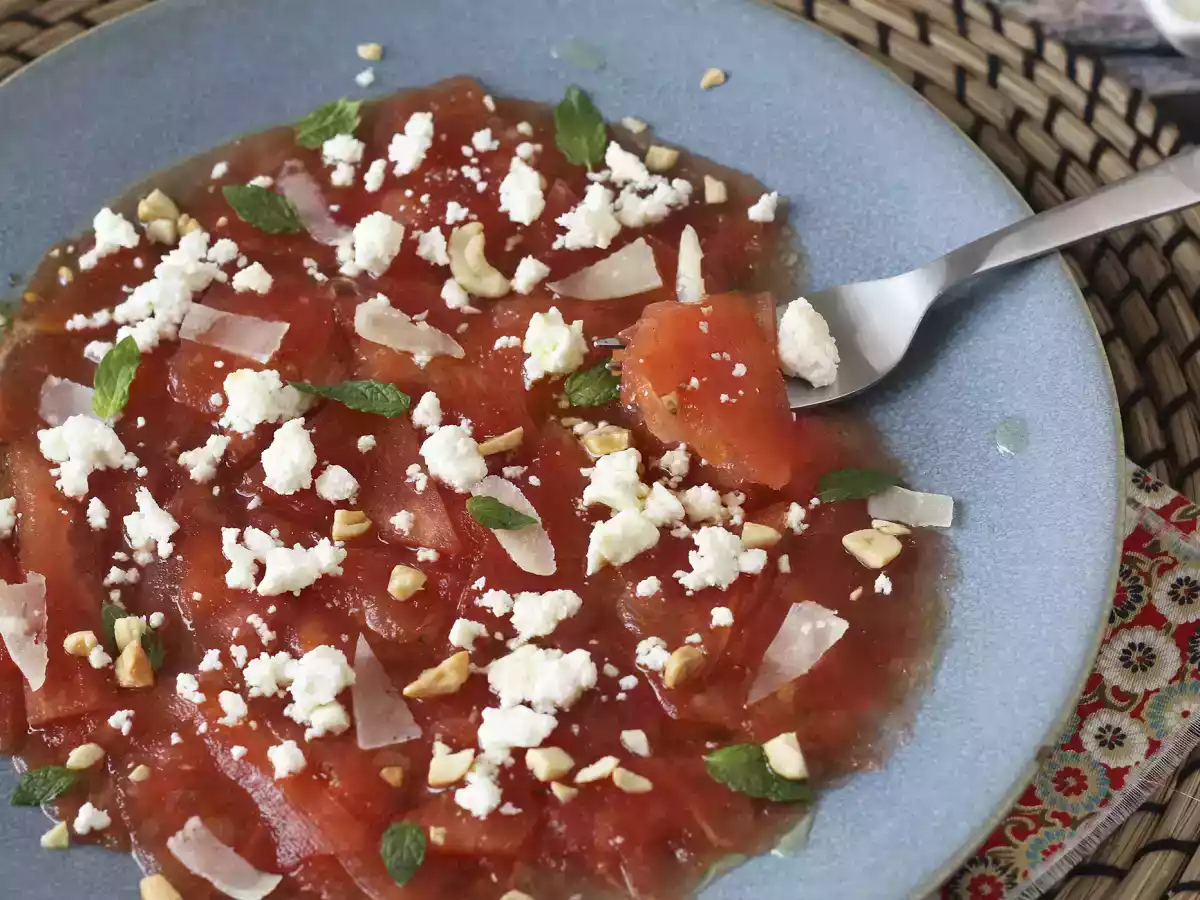 Carpaccio van watermeloen: het verfrissende zomerse voorgerecht - foto 4