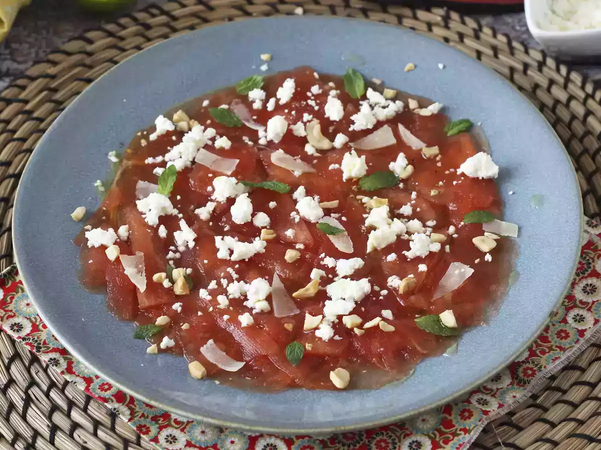Carpaccio van watermeloen: het verfrissende zomerse voorgerecht - foto 5