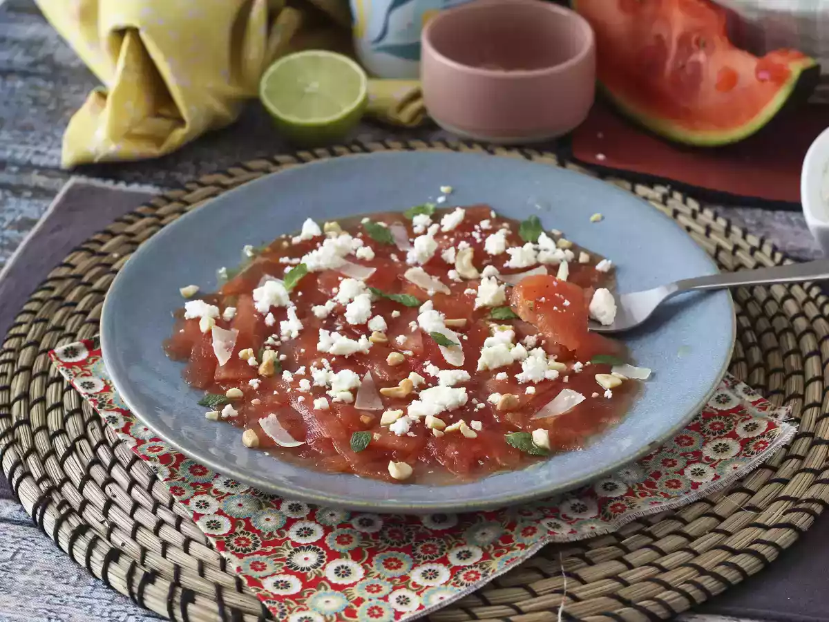 Carpaccio van watermeloen: het verfrissende zomerse voorgerecht - foto 7