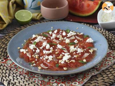 Carpaccio van watermeloen: het verfrissende zomerse voorgerecht