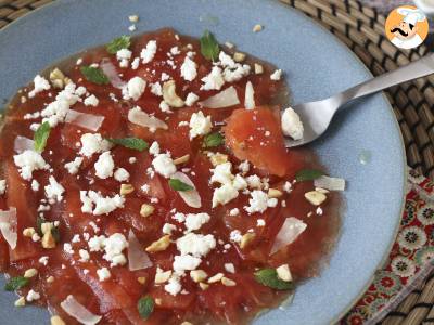 Carpaccio van watermeloen: het verfrissende zomerse voorgerecht - foto 4