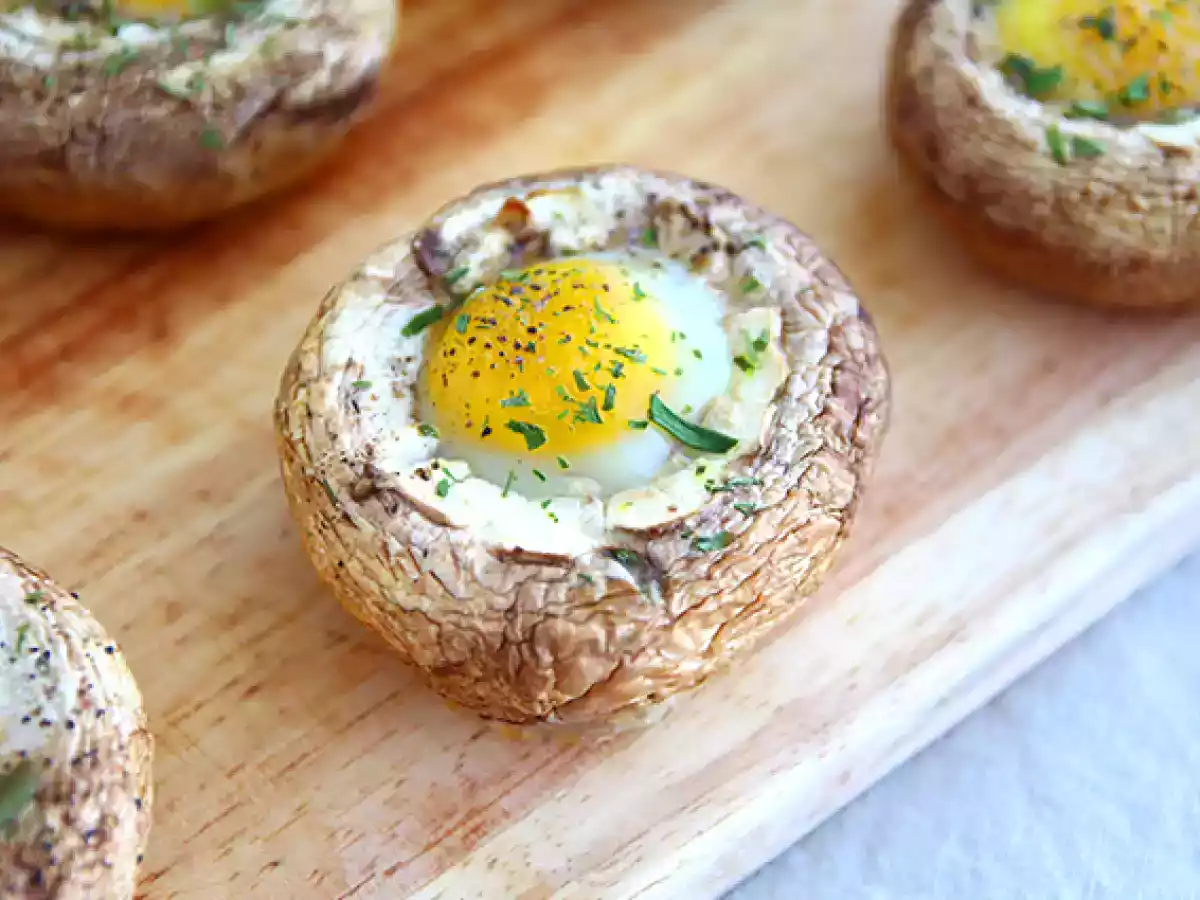 Champignons met kwarteleitjes - foto 2
