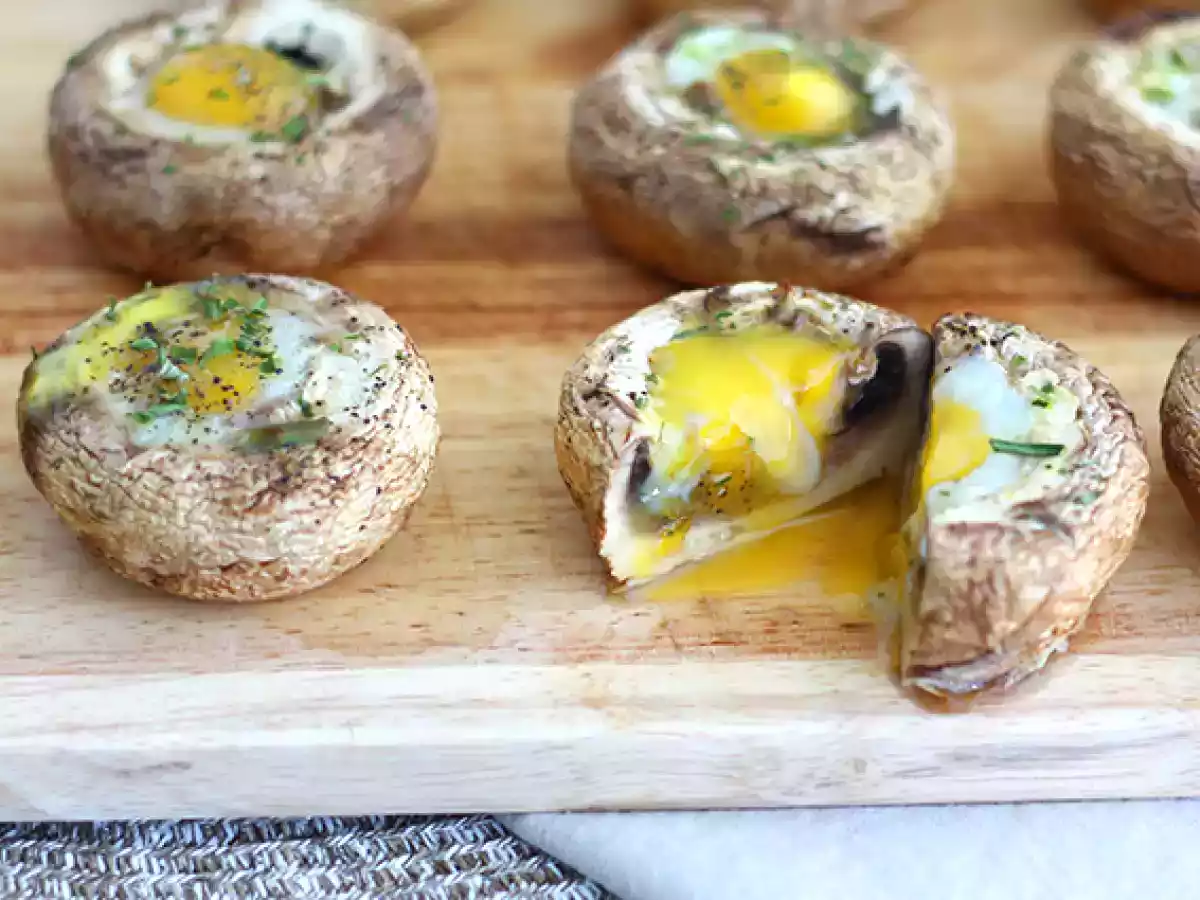 Champignons met kwarteleitjes - foto 3