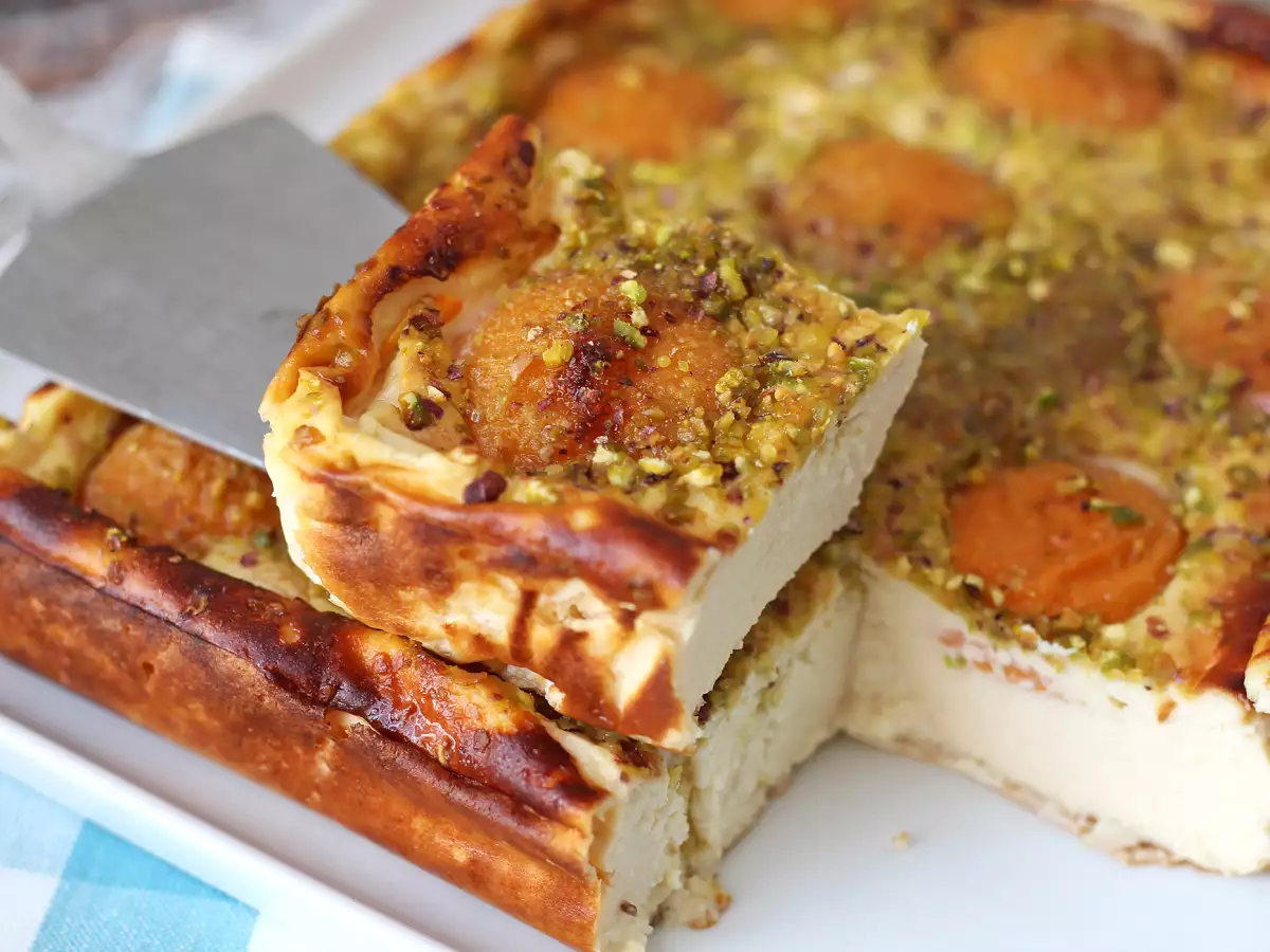 Cheesecake met smeltende abrikozen - foto 8