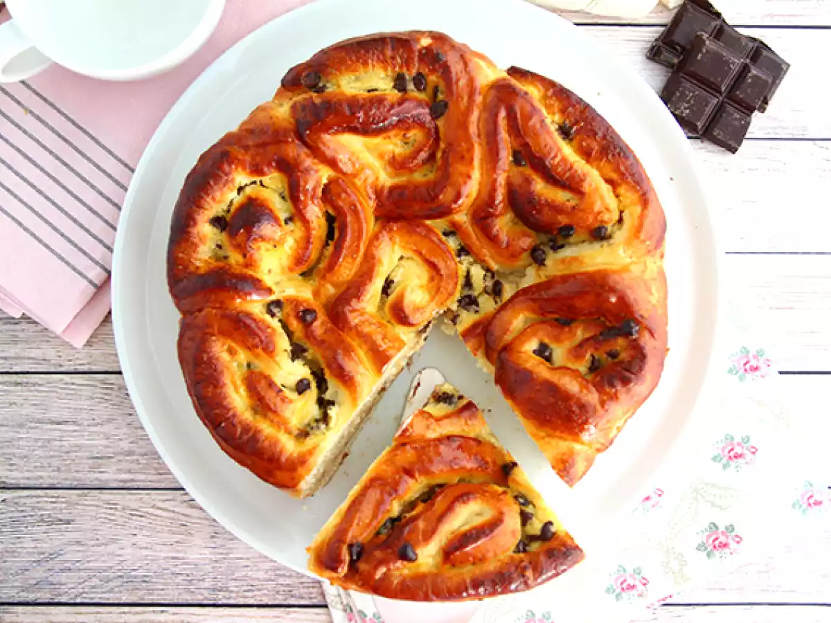 Chinese brioche met custard en chocoladeschilfers - foto 4