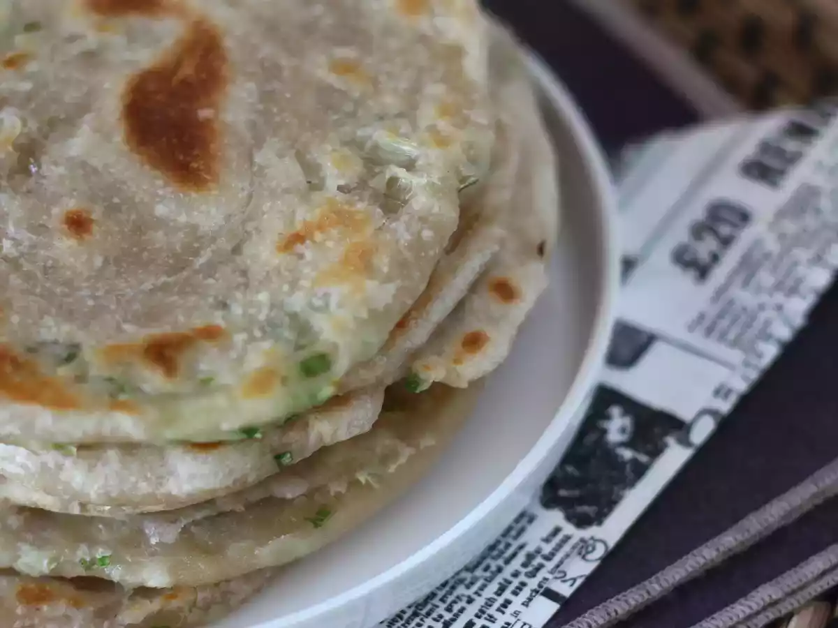 Chinese pannenkoeken met groene uien - Pannenkoeken met sint-jakobsschelpen - foto 4