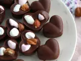 Chocolaatjes met marshmallows en hazelnoten, foto 1