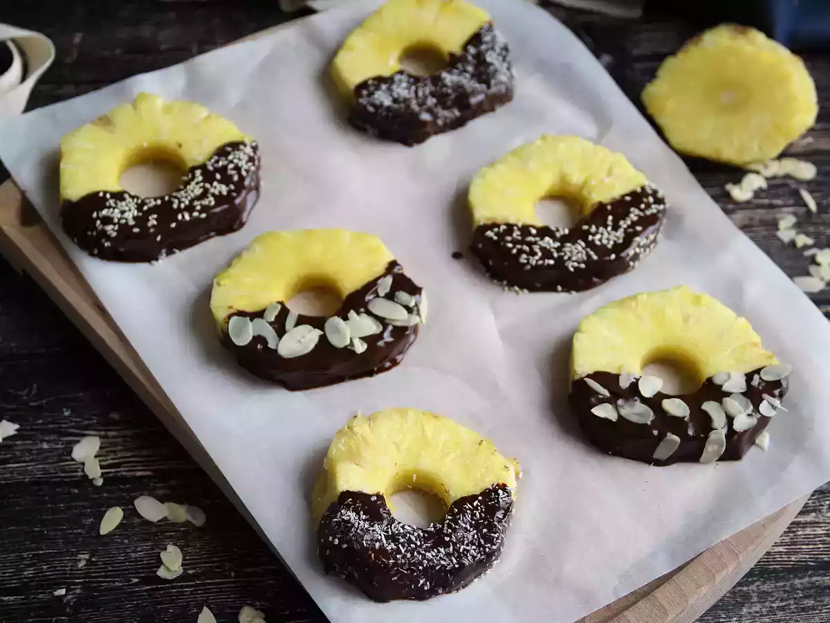 Chocolade ananas: het perfecte dessert om met kinderen te maken