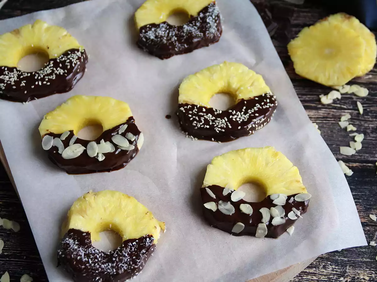 Chocolade ananas: het perfecte dessert om met kinderen te maken - foto 5