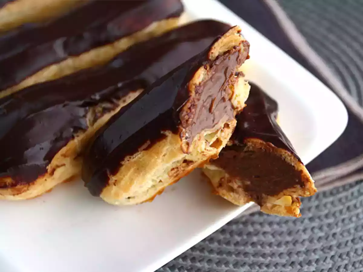 Chocolade éclairs (stap-voor-stap instructies) - foto 4
