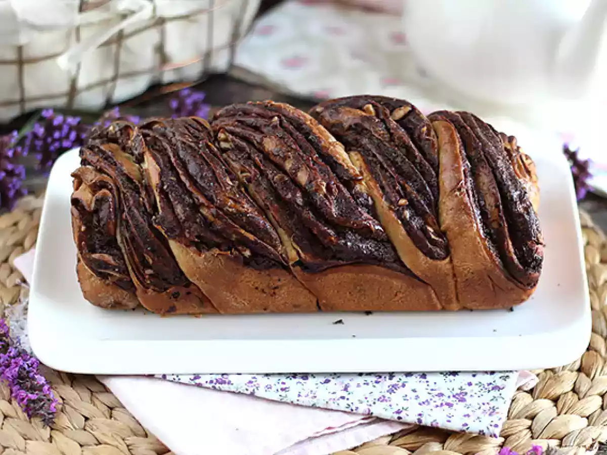 Chocolade- en hazelnootbabka - foto 4