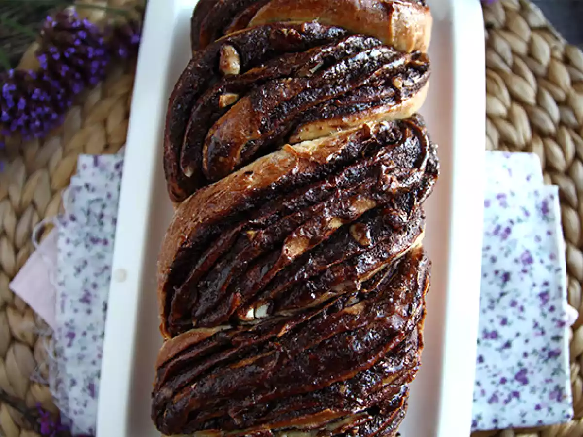 Chocolade- en hazelnootbabka - foto 6