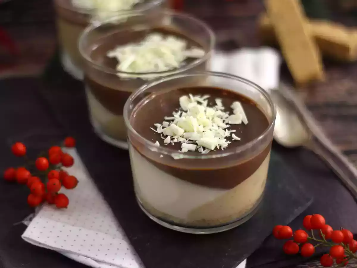 Chocolade en nougat cups. Makkelijk recept