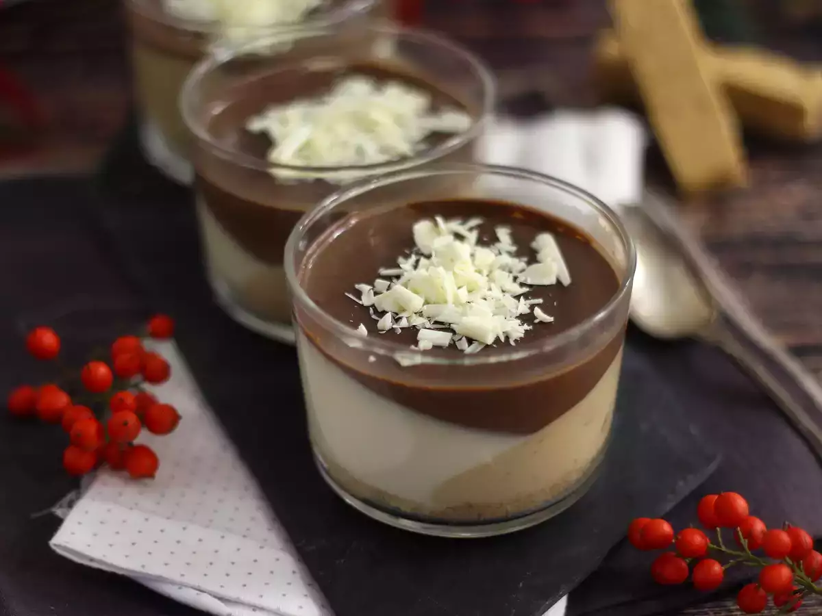 Chocolade- en nougatglaasjes: makkelijk recept