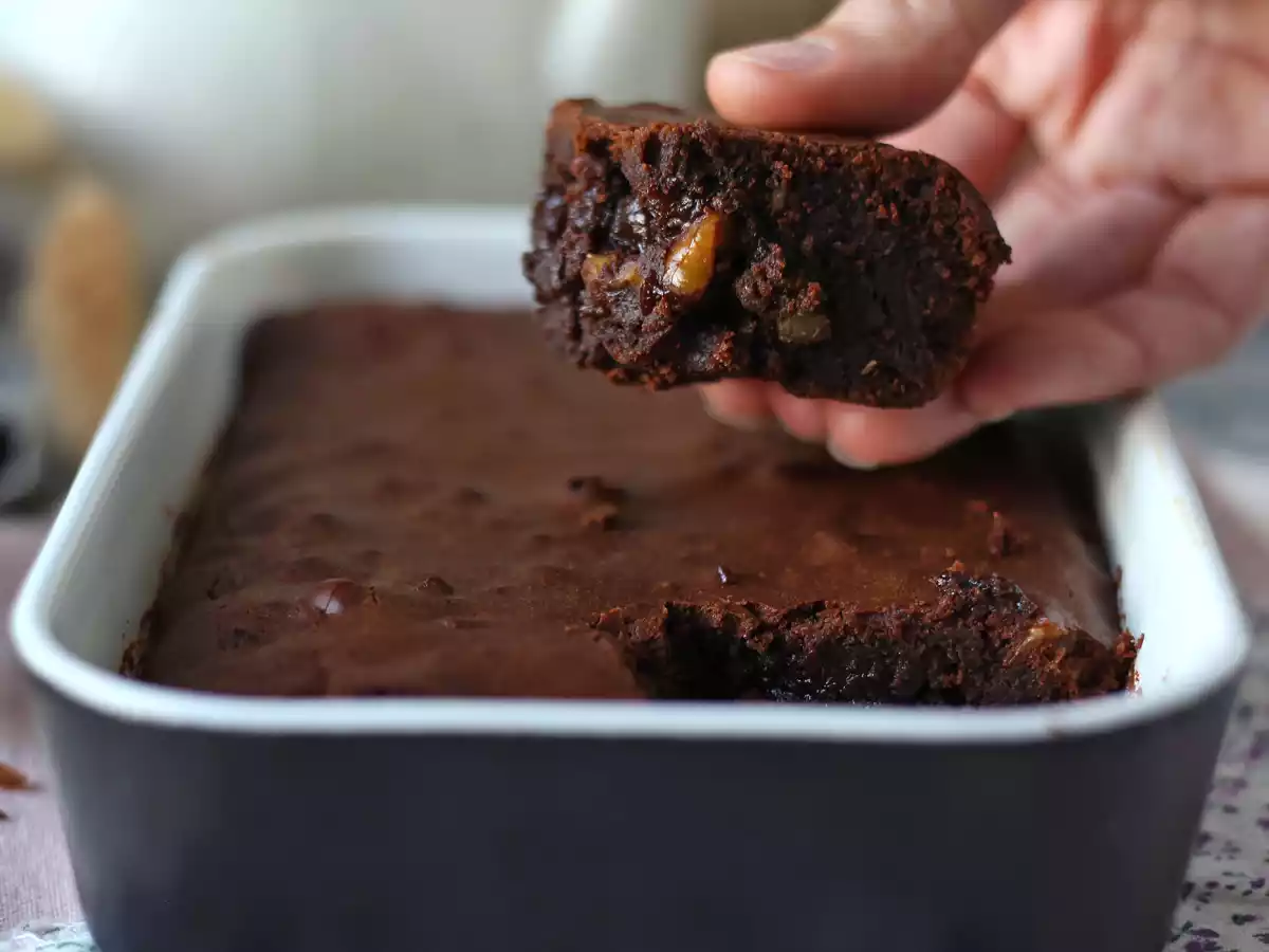 Chocolade en walnoot brownie in de friteuse - foto 4