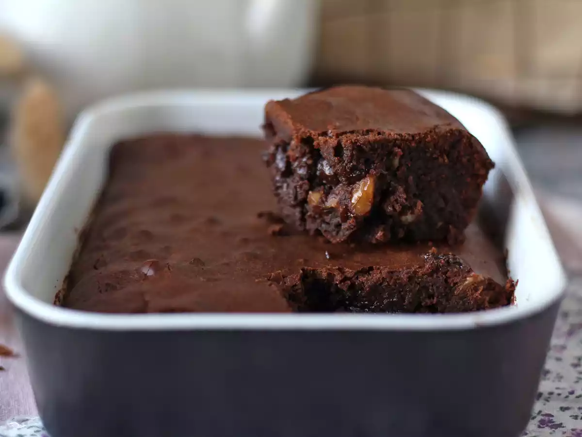 Chocolade en walnoot brownie in de friteuse - foto 5
