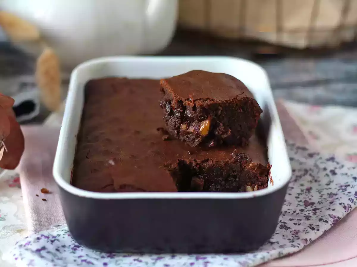 Chocolade en walnoot brownie in de friteuse - foto 8