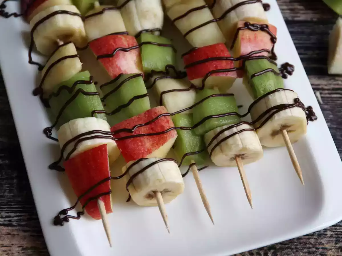 Chocolade fruitspiesjes voor een extra frisse afsluiting van je maaltijd! - foto 2