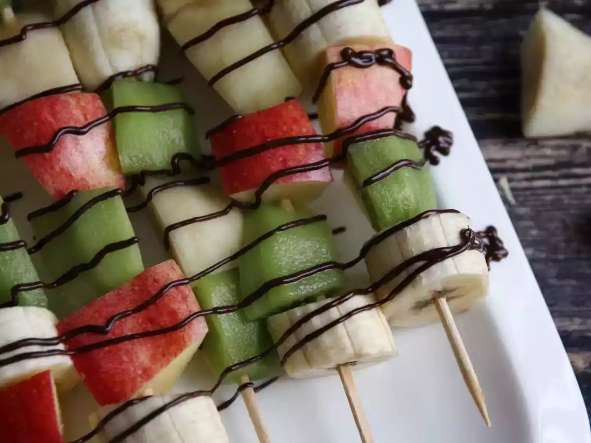 Chocolade fruitspiesjes voor een extra frisse afsluiting van je maaltijd! - foto 4