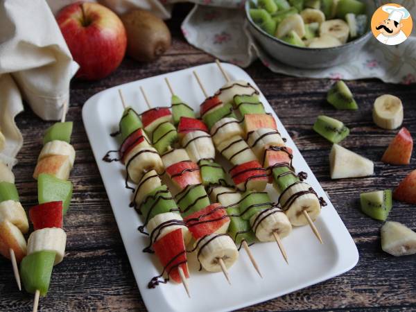 Chocolade fruitspiesjes voor een extra frisse afsluiting van je maaltijd!