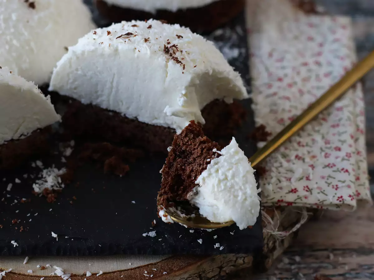 Chocolade-kokosdessert: smeuïg en knapperig! - foto 2