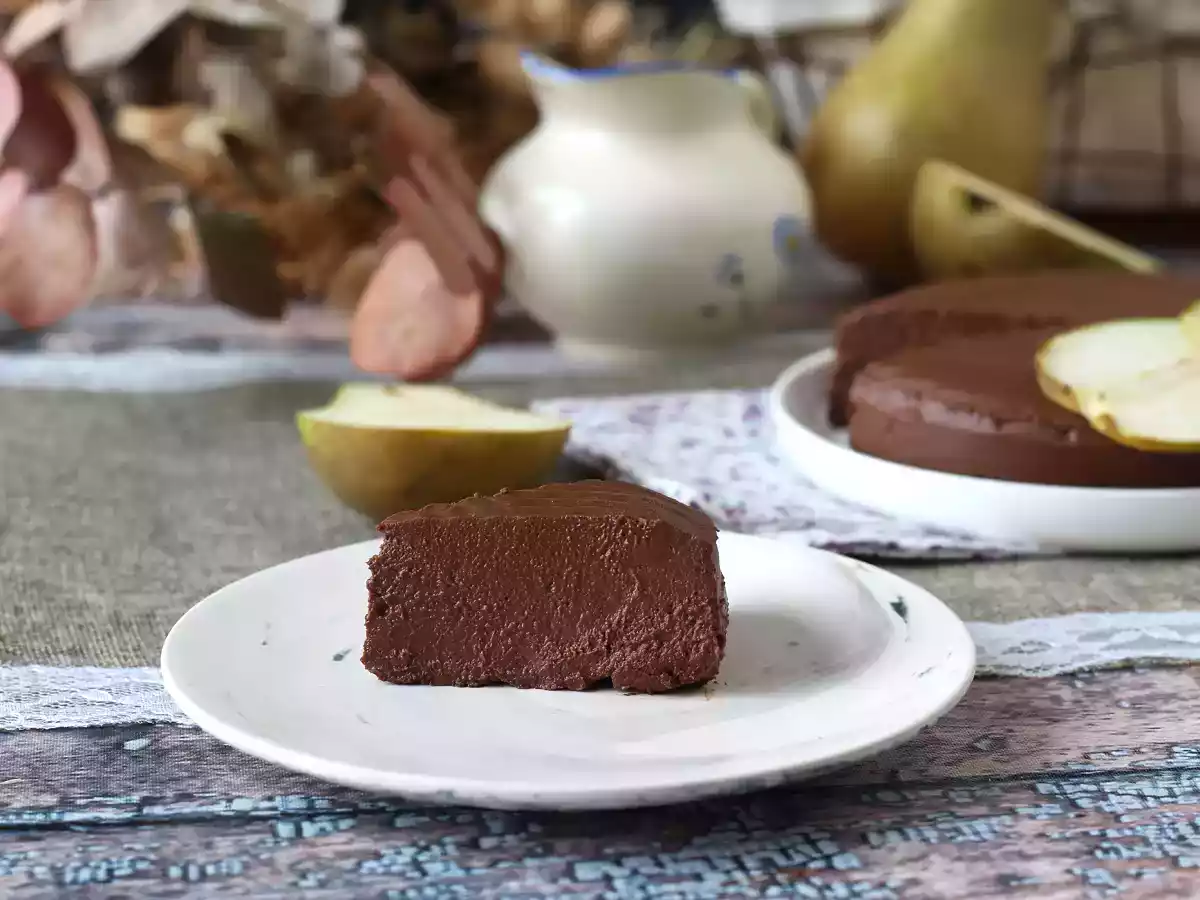 Chocolade peren fudge, een supermakkelijk dessert om te maken met maar 2 ingrediënten! - foto 5