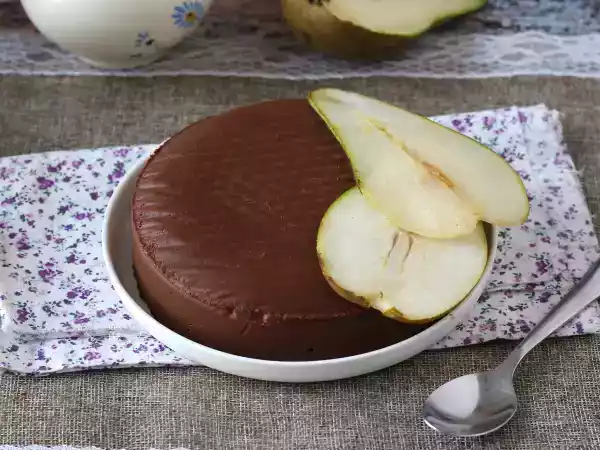 Recept Chocolade peren fudge, een supermakkelijk dessert om te maken met maar 2 ingrediënten!