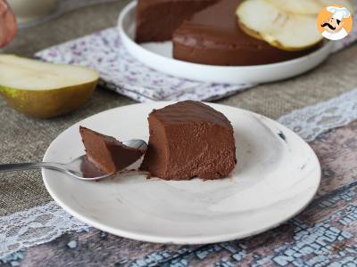 Chocolade peren fudge, een supermakkelijk dessert om te maken met maar 2 ingrediënten! - foto 3