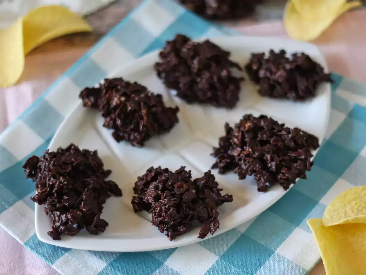 Chocolade Pringles in Zand Roosjes - foto 2