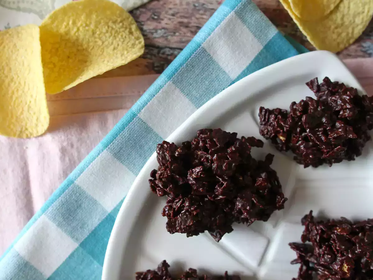 Chocolade Pringles in Zand Roosjes - foto 6