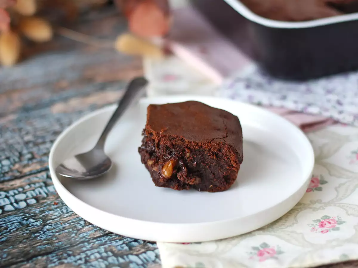 Chocolade-walnotenbrownie uit de airfryer - foto 7