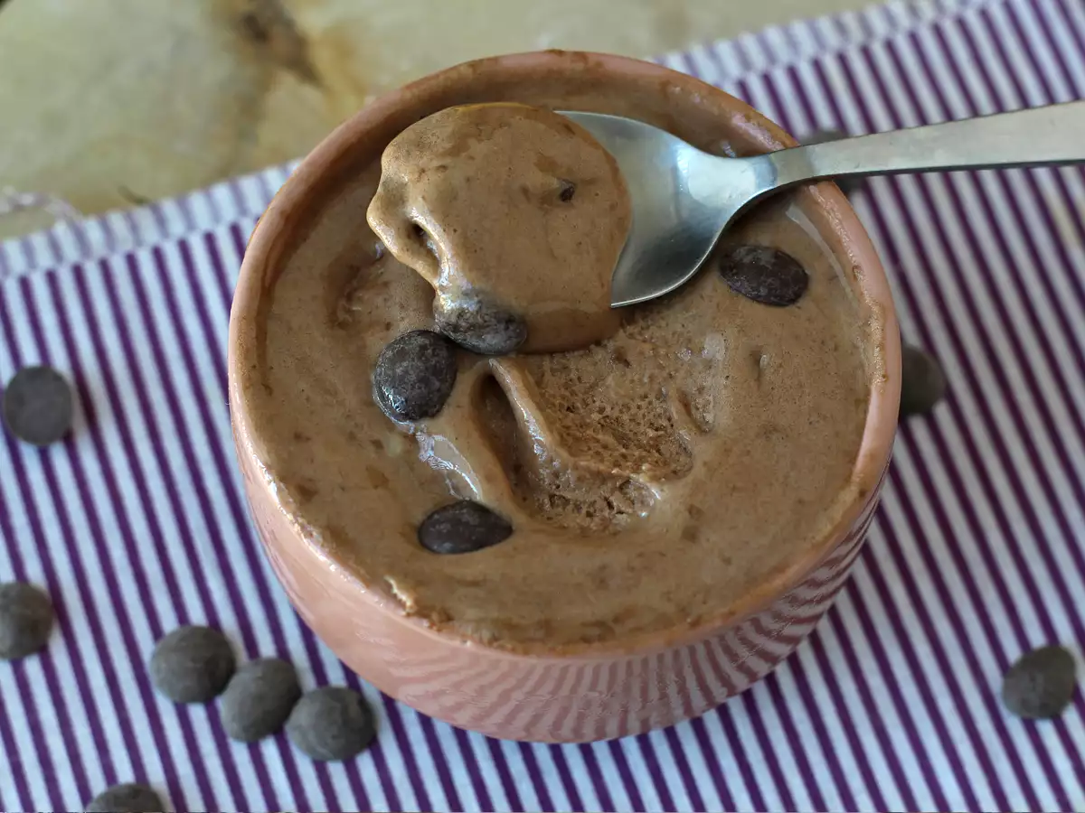 Chocolade wei super proteïne ijs, klaar in 5 minuten!