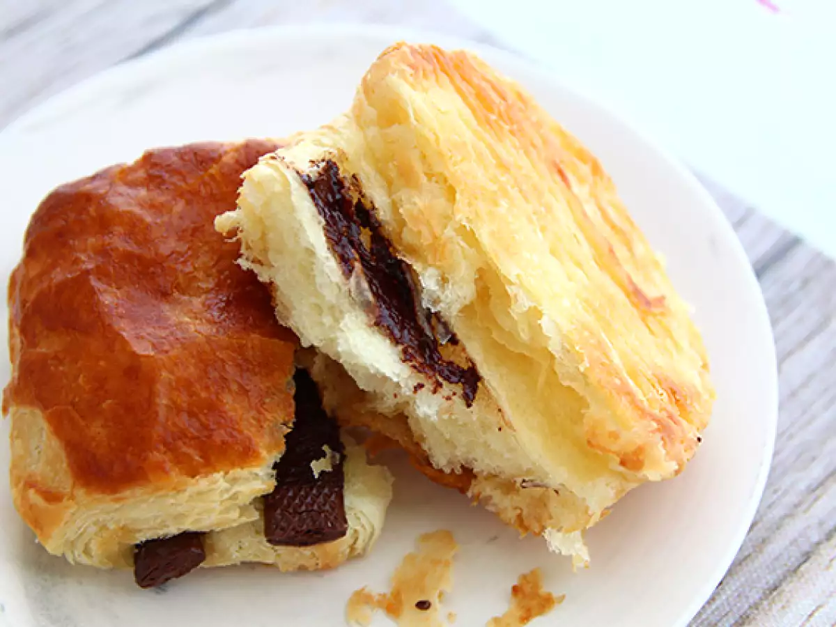 Chocoladebroodjes (pains au chocolat of chocolatines) - foto 4