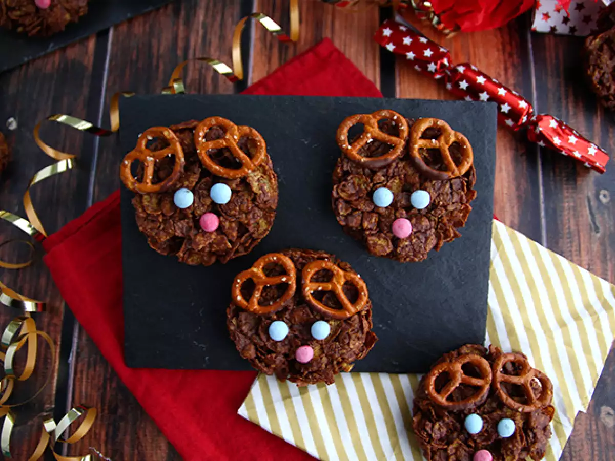 Chocoladecornflakeskoekjes als kerstrendieren - foto 4